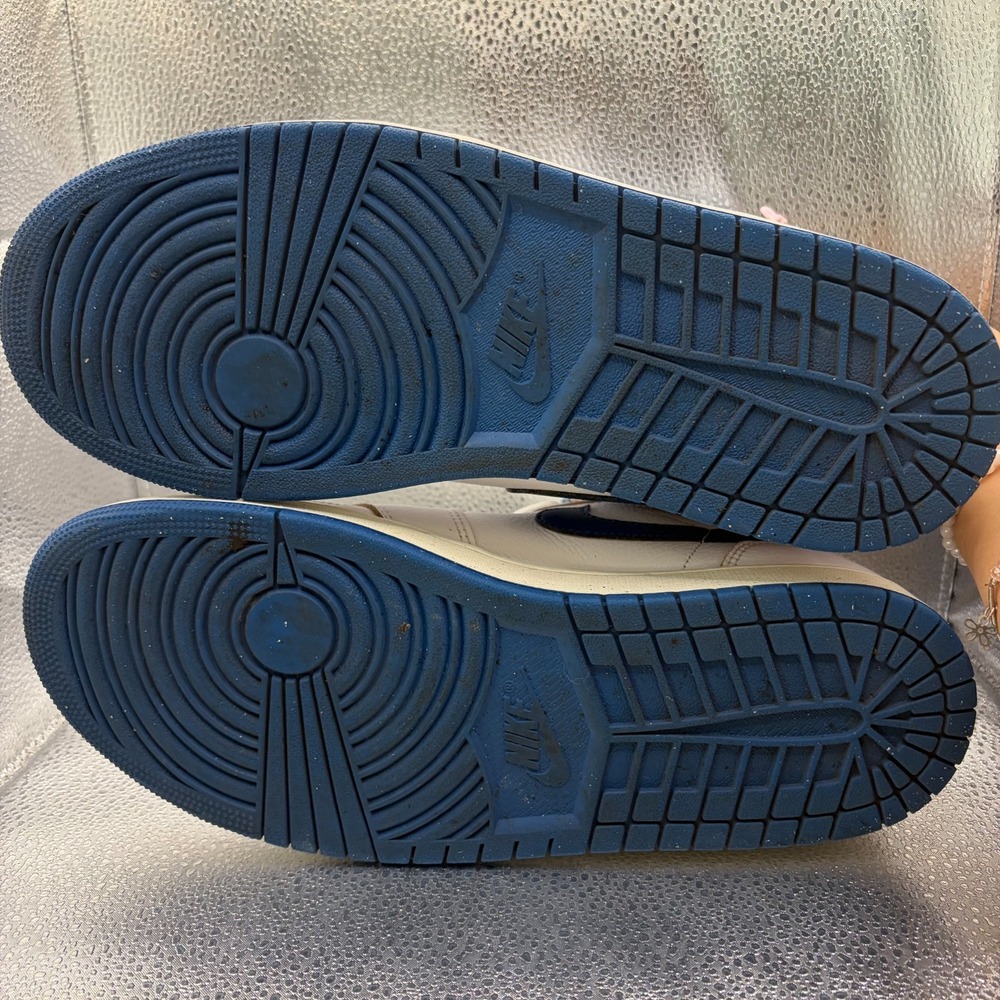 Size 11 Nike Air Jordan 1 Mid SE Industrial Blue White Mens Shoes FN5215-141 - Picture 9 of 12